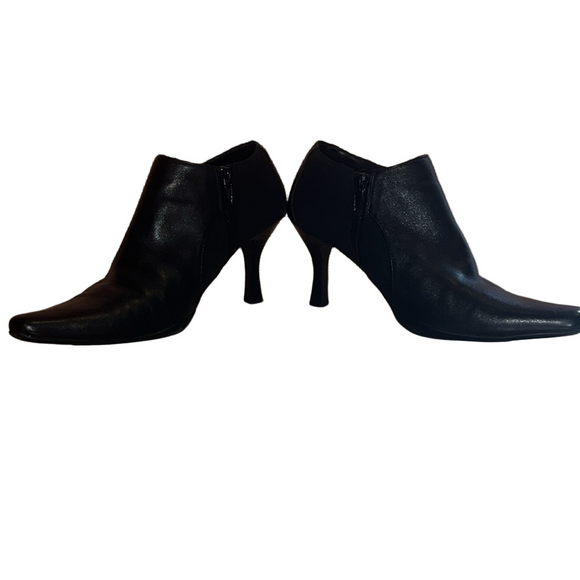 👢 EUC COWBOY BOOTS NINE WEST Women’s leather upper mid heel zip up booties… - Picture 7 of 7